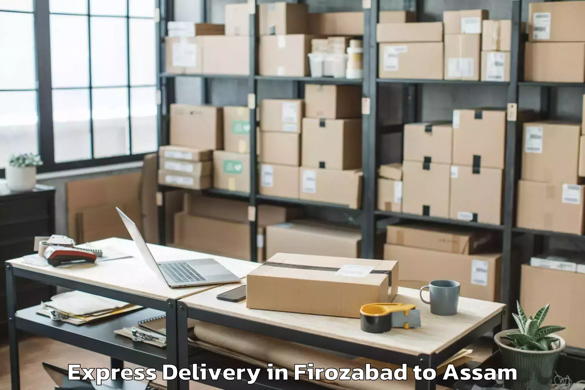 Book Firozabad to Moranha Express Delivery Online